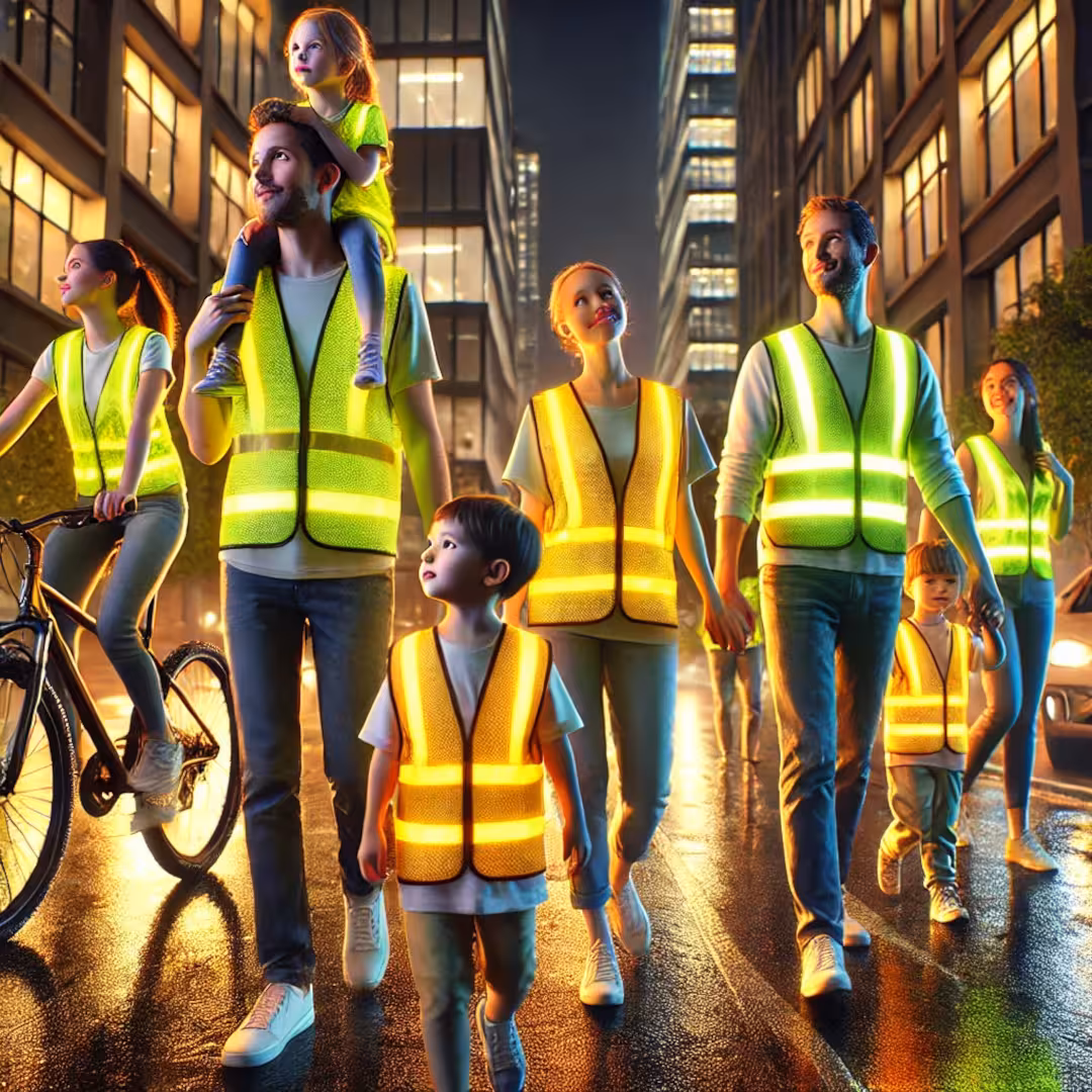 Se visible y muévete de forma segura-texglow